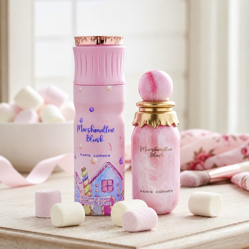 اسپری بدن مارشمالو بلاش پاریس کرنر اورجینال 200میل  Paris Corner Marshmallow Blush Body Spray