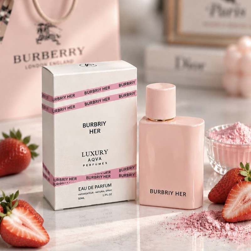 عطر ادکلن بربری هرالکسیـر د پارفوم 50میل ( لاکچـری آکوا )  Burbury ( Luxury Aqua )