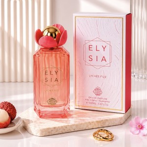 عطر ادکلن کایالی ادن اسپارکلینگ لیچی فرگرانس ورد 100میل  ELY SIA LYCHEE FIZZ Fragrance World  (Kayali Sparkling Lychee 39)