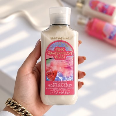 لوسیون بدن بث اند بادی ورکس پینک واترملون بلاست 236میل   Bath & Body Works -  Pink Watermelon Blast