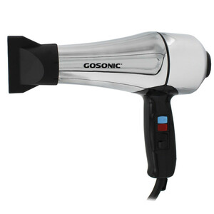 سشوار حرفه ای گوسونیک مدل GHD-229، موتور AC با توان مصرفی 1800 وات، دارای قابلیت باد سرد، فناوری تولید یون، وزن 892 گرم، تنظیم حرارت 3 حالته و کنترل سرعت 2 حالته، به همراه 1 عدد سری متمرکزکننده