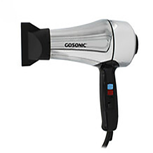 سشوار حرفه ای گوسونیک مدل GHD-229، موتور AC با توان مصرفی 1800 وات، دارای قابلیت باد سرد، فناوری تولید یون، وزن 892 گرم، تنظیم حرارت 3 حالته و کنترل سرعت 2 حالته، به همراه 1 عدد سری متمرکزکننده