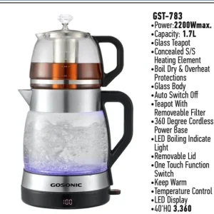 چای ساز روی هم گوسونیک مدل GST-783