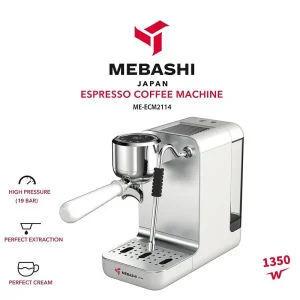 اسپرسوساز مباشی مدل ECM2114 ظرفیت ۱.۴ لیتر