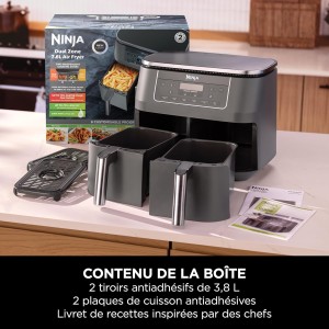 سرخ‌کن دوقلو بدون روغن نینجا مدل DZ-300
