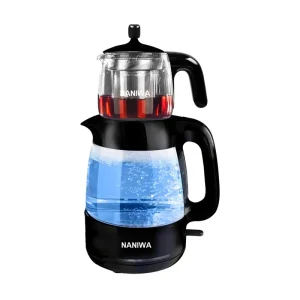 چای ساز نانیوا مدل NTM-5000 ظرفیت ۲.۵ لیتر با کتری شیشه‌ای