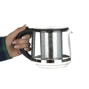 چای ساز نانیوا مدل NTM-4110 ظرفیت ۱.۷ لیتر با کتری شیشه‌ای و قوری ۱ لیتری