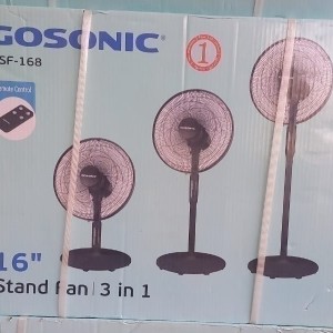 پنکه ایستاده گوسونیک مدل GSF168 با ۵ پره و ریموت دار