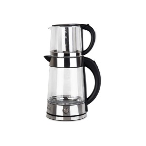 چای ساز ویداس مدل VIR-2079 ظرفیت ۲ لیتر با کتری شیشه‌ای