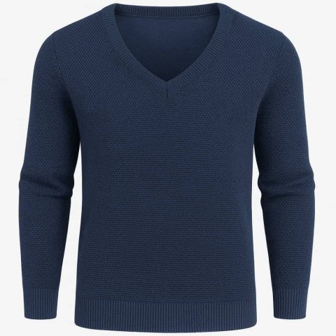 پلیور بافت یقه هفت قواره دار