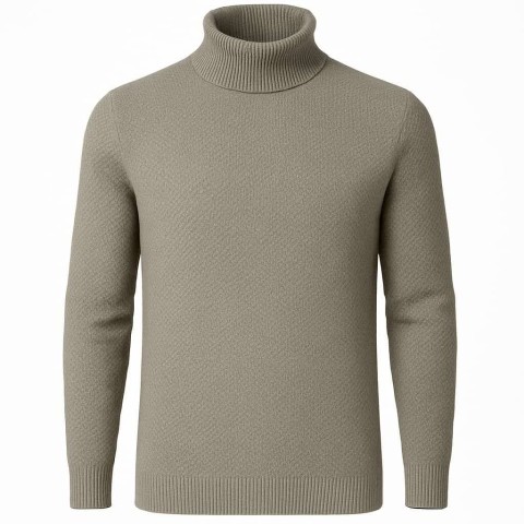 پلیور بافت یقه ایستاده ( اسکی ) قواره دار