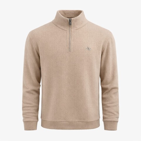 پلیور بافت نیم زیپ
