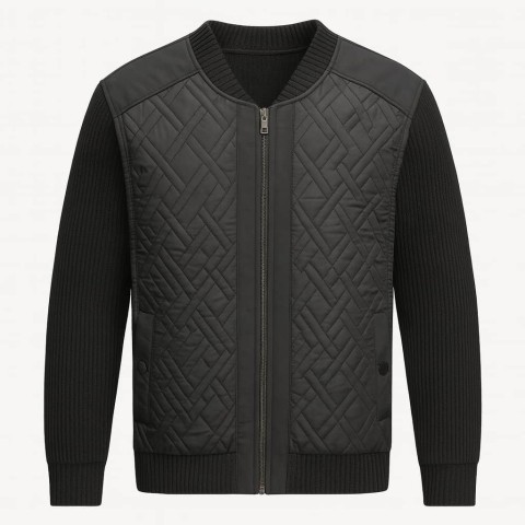 کاپشن ابر دوزی آستین کشباف