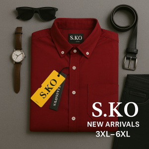 پیراهن کتان سایزبزرگ Sko