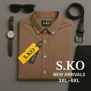 پیراهن کتان سایزبزرگ Sko