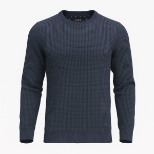 پلیور بافت زنبوری یقه گرد