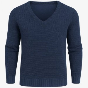 پلیور بافت یقه هفت قواره دار