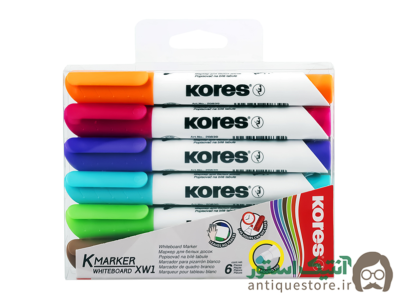 ماژیک وایت برد کورس ( پک 6 رنگ )