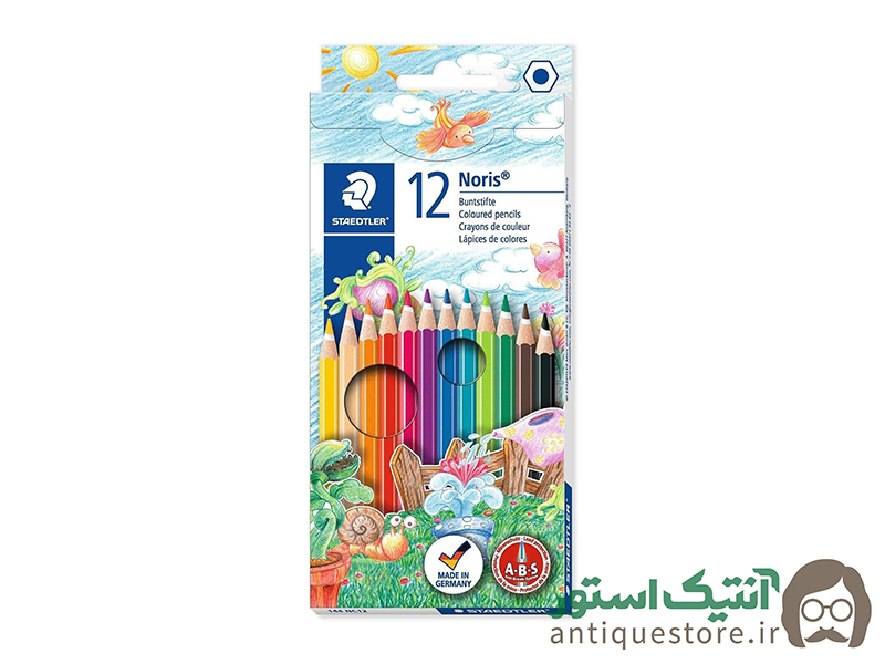 مداد رنگی استدلر تولید آلمان ( 12 رنگ )