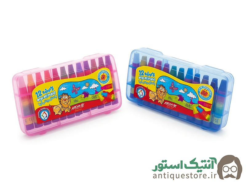 پاستل 12 رنگ کیفی آریا