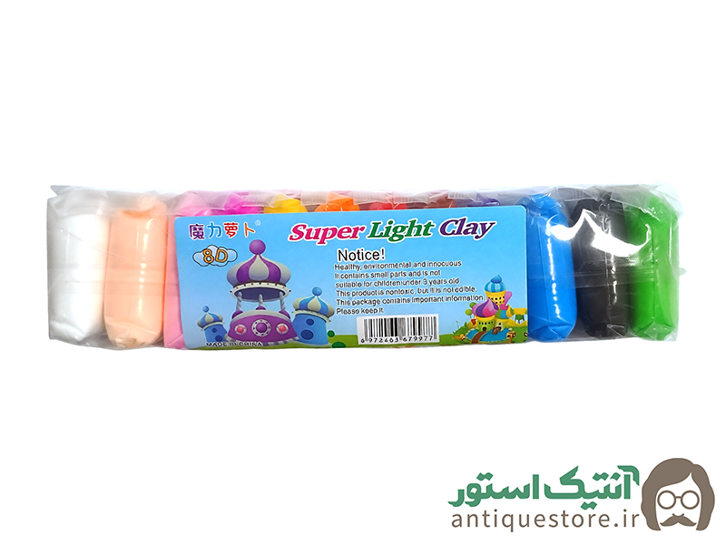 خمیر کلی 12 رنگ سوپر لایت