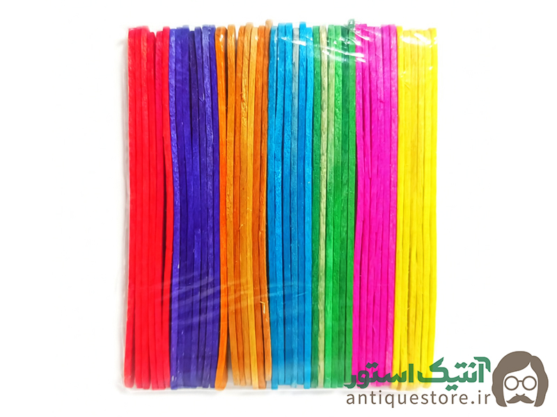 چوب بستنی تخت ( رنگی )