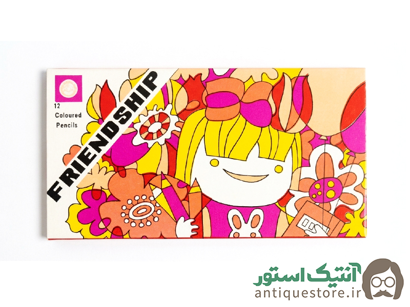 مداد رنگی قدیمی فرند شیپ ( طرح دخترانه )