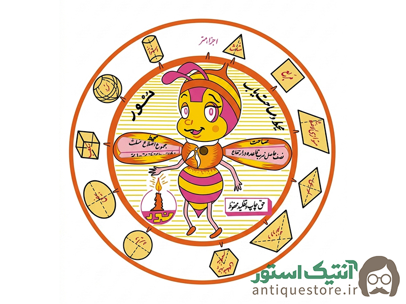 محیط یاب و مساحت یاب قدیمی نور (طرح هاچ زنبور عسل)