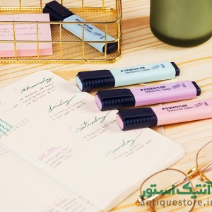 ماژیک علامت زن یا هایلایتر پاستلی استدلر