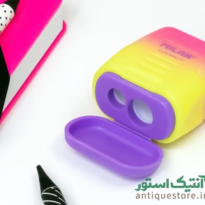 مداد تراش دوقلوی مخزن دار میلان