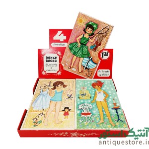 کتابچه قدیمی عروسک کاغذی کارلسن