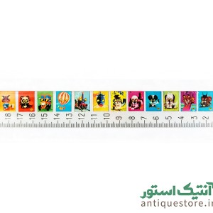 خط کش فلزی قدیمی کمیاب