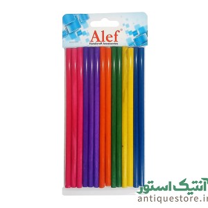 چوب بستنی گرد الف ( رنگی )