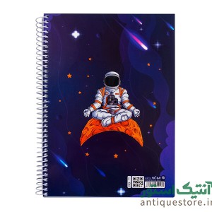 دفتر 100 برگ سیمی مجلد میکرو ( طرح فضانورد )