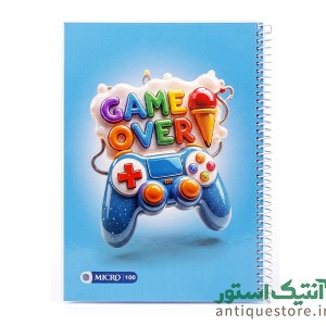 دفتر 100 برگ سیمی مجلد میکرو ( طرح گیم )