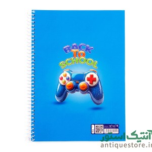 دفتر 100 برگ سیمی مجلد میکرو ( طرح گیم )