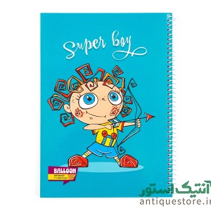 دفتر نقاشی 50 برگ سیمی مجلد بالون ( طرح پسر استثنائی )