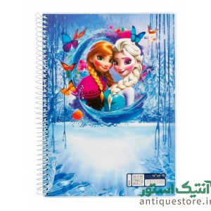 دفتر 80 برگ سیمی مجلد میکرو ( طرح فروزن )