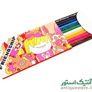 مداد رنگی قدیمی فرند شیپ ( طرح دخترانه )