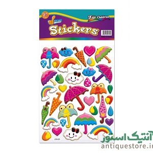 برچسب پفی برجسته استیکرز