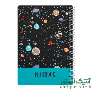 دفتر 200 برگ جلد طلقی کلاسیک