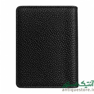 دفترچه جلد چرمی سیمی کش دار نیلای