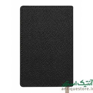 دفترچه جلد چرمی ته دوخت کش دار نیلای