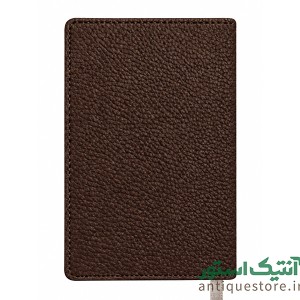 دفترچه جلد چرمی ته دوخت کش دار نیلای