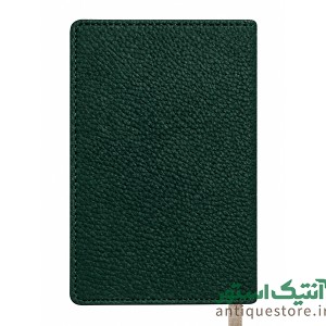 دفترچه جلد چرمی ته دوخت کش دار نیلای