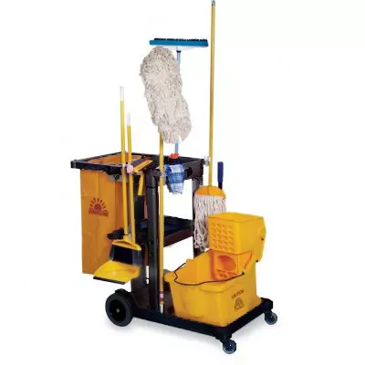 ترالی نظافتی با لوازم مدل 350