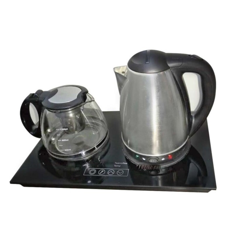 چایی ساز کنارهمی برقی با کتری استیل BIMER-48