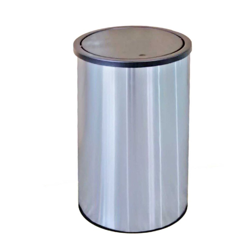 سطل استیل درب بادبزنی ۳۰ لیتری