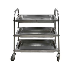 ترولی استیل سه طبقه گود مدلapa613