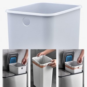 سطل زباله دوقلو استیل 12x2 لیتری